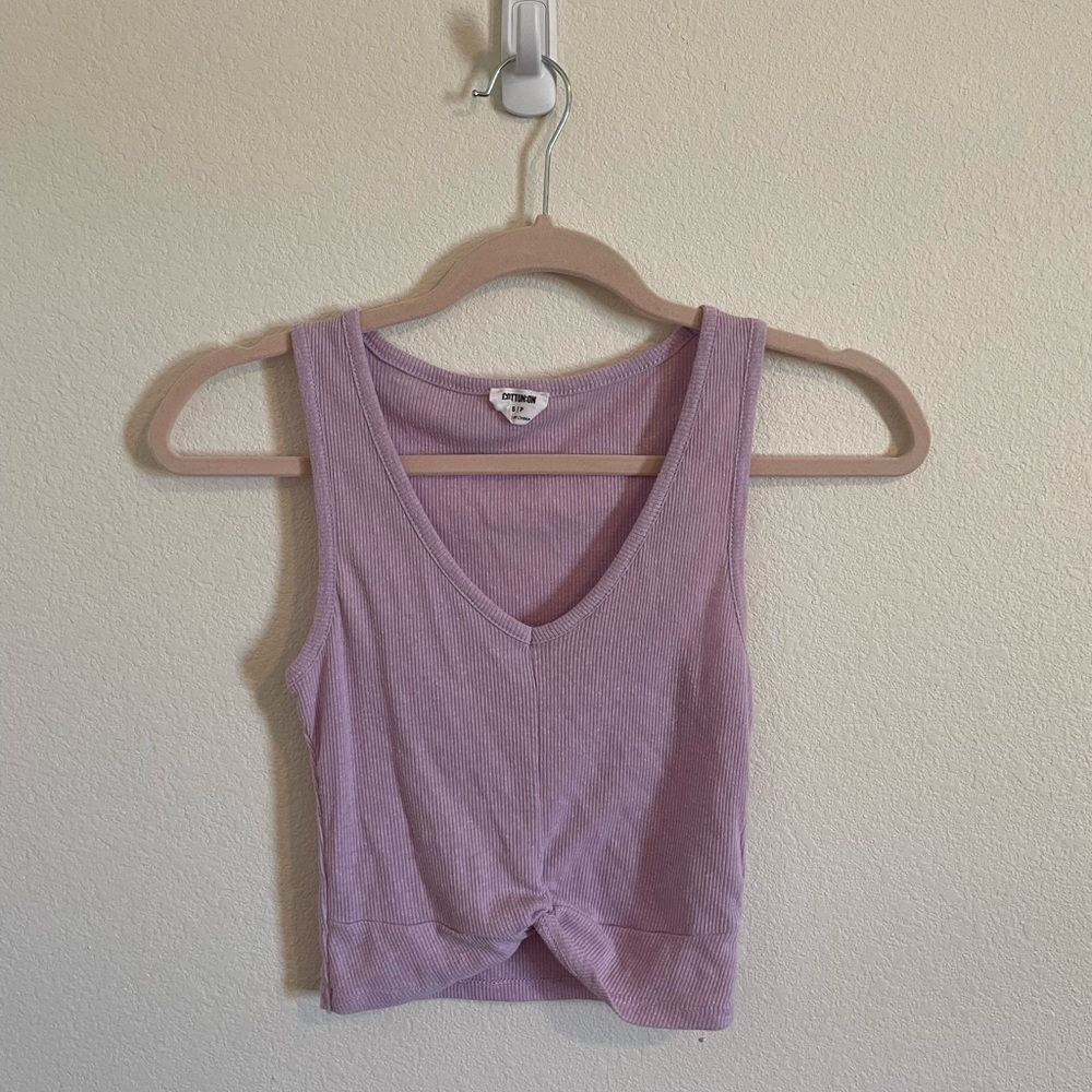 Cotton On lavender crop top